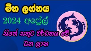 2024 අප්‍රේල් මීන ලග්න පලාපල  2024 April meena lagna palapala [upl. by Av784]