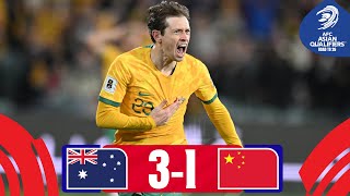 Important win for Australia  Australia  China PR  Highlights  AsianQualifiers  Road To 26 [upl. by Ty]