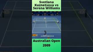 Svetlana Kuznetsova vs Serena Williams Australian Open 2009  SHORTS [upl. by Jan508]