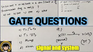 GATE questions  Periodic and nonperiodicaperiodic signals [upl. by Einttirb493]