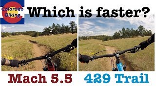 Pivot Mach 55 vs 429 Trail comparison on Nelson Loop at Hall Ranch [upl. by Ancalin188]