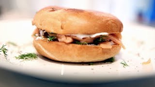 Bagels with Smoked Salmon Cream Cheese Dill amp Lemon [upl. by Krista]