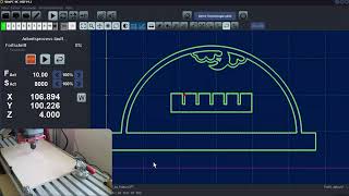 Lichtbogen zu Weihnachten mit WinPCNC [upl. by Zipnick]