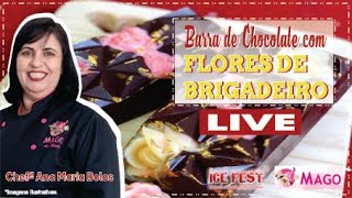 Barra de Chocolate com Flores de Brigadeiro [upl. by Ganley]