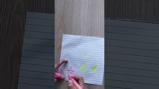 glitter pen highlighter shorts glitterpen highlighter asmr diy drawing papercraft [upl. by Arval707]