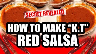 How to Make King Taco Red Salsa Recipe Salsa Roja [upl. by Wiburg]