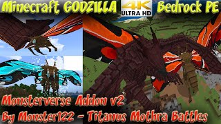 Monsterverse Addon v2 by Monster122 Titanus Mosura Mothra Battles Godzilla Addon GvKRotT Addon [upl. by Stubstad979]