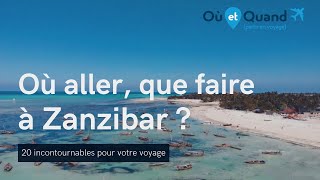 Que faire et où aller à Zanzibar  15 lieux INCONTOURNABLES [upl. by Tloc]