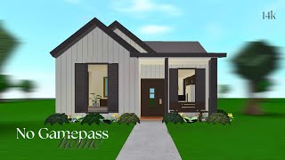 14k No Gamepass House  Roblox Bloxburg [upl. by Dall]