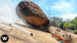 Tragic Moments Shocking Massive Rockfalls amp Landslides Filmed Seconds Before Disaster [upl. by Ettelocin]