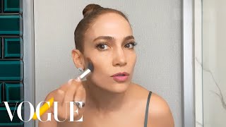 Jennifer Lopez’s Guide to Glowing Skin amp Face Contour  Beauty Secrets  Vogue [upl. by Copland]