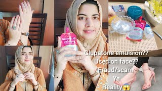 Glupatone Skin Whitening emulsion honest review  GLUPATONE emulsion [upl. by Shanon]