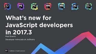 New for JavaScript developers in WebStorm and IntelliJ IDEA 20173 [upl. by Ready]