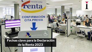 Fechas clave para la Declaración de la Renta 2023 [upl. by Larissa]