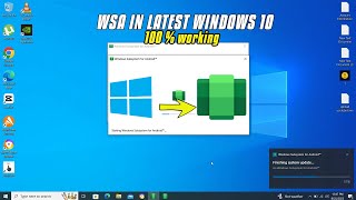 How to install WSA on latest Windows 10 version 2023  100 working wsa windows10 android apk [upl. by Hound963]