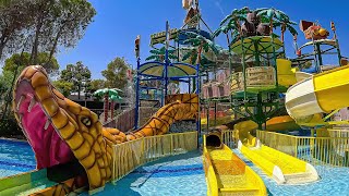 🌊Kids Waterslide at Aquajoy Waterpark  Manavgat Antalya Turkey [upl. by Sinnelg]