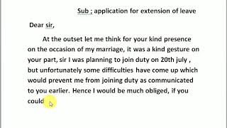 APPLICATION FOR EXTENSION LEAVE [upl. by Relyuhcs510]