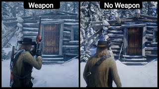 So This Happens If Arthur Comes To Flaco Without Any Weapons Equipped Hidden Dialogue  RDR2 [upl. by Aneehsat]