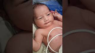 Crying new baby🥰🥰 baby love lovestatus newbornbaby cutebaby viralvideo shortvideo [upl. by Adnilra]