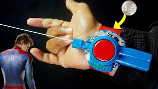 How To make SpiderMan web shooter  Amazing Spiderman web shooter DIY  xperiment at home [upl. by Nangem304]