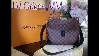 Louis Vuitton LV  NEW Odeon MM Damier Ebene Unboxing amp Review [upl. by Gertruda257]