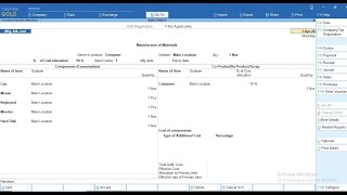 Tally Add On  Hide Amount in Stock and Manufacturing Journal Voucher Entry in TallyPrime software [upl. by Laurin418]