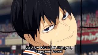 Kageyama smirking after a setter dump  Haikyuu To the Top Season 4 Part 2 Episode 11 [upl. by Stoller459]