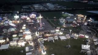 Drone footage  South Texas State Fair  Beaumont TX [upl. by Isdnil]