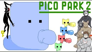 【4人実況】足を引っ張り合う男たちの協力アクション『PICO PARK 2』 [upl. by Chaddy]