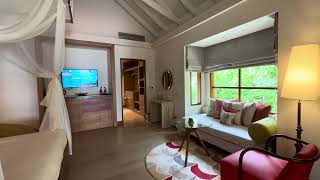 Beach Villa Room Tour  OBLU SELECT Sangeli Island [upl. by Ailev]