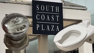 Compilation Restrooms Urinals Dryers Toilet Flushes  South Coast Plaza Costa Mesa California [upl. by Sueaddaht861]