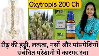 Oxytropis 200 Ch homeopathic medicine रीढ़ की हड्डी लकवा और मांसपेशियों की परेशानी में कारगर दवा [upl. by Jeno867]