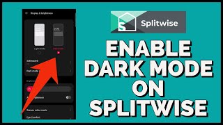 How to Enable Dark Mode in the Splitwise App 2023 [upl. by Entirb321]