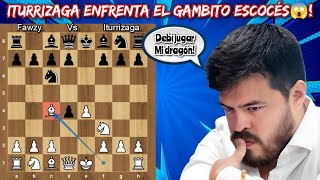 ITURRIZAGA ENFRENTA AL PODEROSO GAMBITO ESCOCÉS🇬🇧💥  Iturrizaga vs Fawzy FIDE Gran Swiss ronda 4 [upl. by Ahsyen]