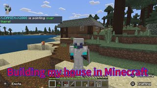 Building a smell house on my Minecraft survival world PS5 [upl. by Hsakaa996]