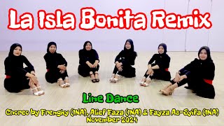 La Isla Bonita Remix Line Dance  Choreo Frengky Alief F Fayza A  by Melody Line Dance Gombong [upl. by Robinetta]