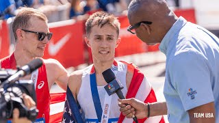 US Olympic Marathon Trials Conner Mantz Clayton Young on Paris 2024 [upl. by Ahsert105]