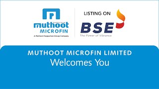 Listing Ceremony of Muthoot Microfin Limited at BSE [upl. by Abana959]