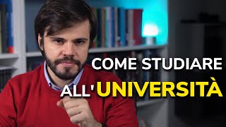 Come STUDIARE allUNIVERSITÀ il miglior METODO di STUDIO UNIVERSITARIO [upl. by Rapsac]