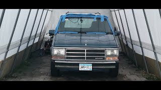 1990 Dodge Grand Caravan LE quotrestorationquot  Part 8  Glass channel rust repair [upl. by Estey]