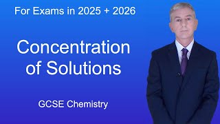 GCSE Chemistry Revision quotConcentration of Solutionsquot [upl. by Dyanne807]