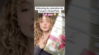 Unboxing du calendrier de l’avant L’Oreal Paris 🌟 [upl. by Letizia]