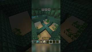 How to make Conduit 5 in Minecraft 🤯 minecraft gaming hindi minecrafttutorial shorts [upl. by Dieter]