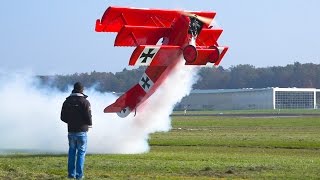 WORLD’S LARGEST FOKKER DR1 RC SCALE PLANE  Faszination Modellbau Friedrichshafen 2016 [upl. by Bradley]