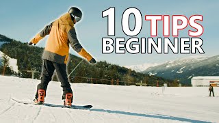 10 Beginner Snowboard Tips  First Day [upl. by Vitkun899]