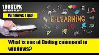 What is use of dxdiag command in windows Urdu  Hindi [upl. by Nagol]