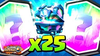 ¡ABRIENDO 25 COFRES LEGENDARIOS DE SUSCRIPTORES  Clash Royale BasiCH [upl. by Eamanna467]