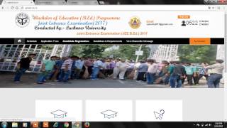 up bed entrance exam 2017 online application step by step हिंदी में [upl. by Ecilegna674]