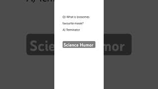 Lysosome Humor shorts biochemistry biology cellbiology [upl. by Scarlett967]