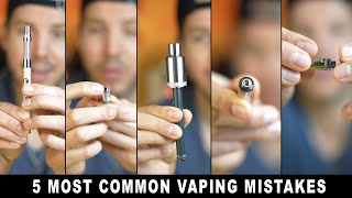 HoneyStick Tutorial on 5 Most Common Vaping Mistakes like turning vape pen onoff or fill cartridge [upl. by Netsriik]